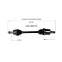 GSP NCV36078 12-15 Honda Civic (Coupe/Sedan) CV Axle Assembly  - Front Left