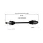 GSP NCV36080 06-14 Honda Ridgeline CV Axle Assembly  - Rear Left