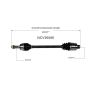 GSP NCV36086 09-15 Honda Pilot CV Axle Assembly  - Rear Right