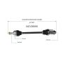 GSP NCV36095 03-08 Honda Pilot CV Axle Assembly  - Rear Right