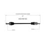 GSP NCV36103 13-16 Honda CR-V CV Axle Assembly  - Rear Right