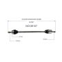 GSP NCV36107 01-06 Honda Insight CV Axle Assembly  - Front Right
