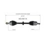 GSP NCV36115 09-14 Acura TSX (2.4) CV Axle Assembly  - Front Left