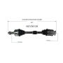 GSP NCV36139 16-22 Honda HR-V CV Axle Assembly  - Front Right