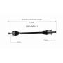 GSP NCV36141 02-06 Honda CR-V CV Axle Assembly  - Rear Right