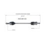 GSP NCV36143 09-11 Honda CR-V CV Axle Assembly  - Rear Left