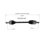 GSP NCV36146 16-21 Honda Civic (Coupe/Hatchback/Sedan - 2.0) CV Axle Assembly  - Front Left