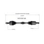 GSP NCV36148 13-15 Acura ILX Base (2.0) CV Axle Assembly  - Front Left