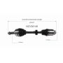 GSP NCV36149 15-17 Honda Accord (2.4) CV Axle Assembly  - Front Right