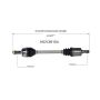GSP NCV36154 2012 Honda Civic (Coupe/Sedan) CV Axle Assembly  - Front Left