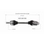 GSP NCV36169 16-20 Honda Civic LX CV Axle Assembly  - Front Right
