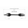 GSP NCV36188 15-17 Honda Accord (3.5) CV Axle Assembly  - Front Right
