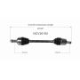 GSP NCV36192 Honda (3.5) CV Axle Assembly  - Front Left