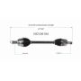 GSP NCV36194 Acura, Honda CV Axle Assembly  - Front Left