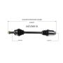 GSP NCV36510 03-11 Honda Element CV Axle Assembly  - Front Right