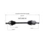 GSP NCV36516 Honda CV Axle Assembly  - Front Right