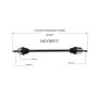 GSP NCV36517 Honda (1.5) CV Axle Assembly  - Front Left