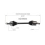 GSP NCV36520 97-01 Honda CR-V CV Axle Assembly  - Front Right