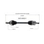 GSP NCV36521 Acura, Honda (2.7, 3.0) CV Axle Assembly  - Front Left