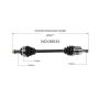 GSP NCV36533 Acura, Honda (3.0) CV Axle Assembly  - Front Left