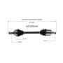 GSP NCV36546 97-01 Honda CR-V CV Axle Assembly  - Front Right
