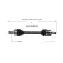 GSP NCV36550 08-12 Honda Accord EX-L (3.5) CV Axle Assembly  - Front Left