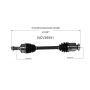 GSP NCV36551 Acura, Honda (3.5) CV Axle Assembly  - Front Right