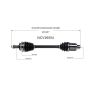 GSP NCV36554 Acura, Honda CV Axle Assembly  - Front Right