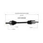 GSP NCV36556 01-05 Honda Civic (Coupe/Sedan) CV Axle Assembly  - Front Right