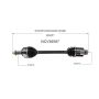 GSP NCV36567 06-14 Honda Ridgeline CV Axle Assembly  - Front Right