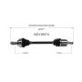 GSP NCV36574 07-11 Honda CR-V CV Axle Assembly  - Front Left