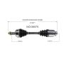 GSP NCV36575 07-11 Honda CR-V CV Axle Assembly  - Front Right