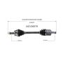 GSP NCV36579 Acura, Honda (Coupe/Sedan - 2.4) CV Axle Assembly  - Front Left
