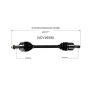 GSP NCV36580 06-14 Honda Ridgeline CV Axle Assembly  - Front Left