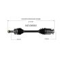 GSP NCV36583 06-11 Honda Civic (Sedan) CV Axle Assembly  - Front Right