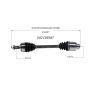 GSP NCV36587 Honda (3.5) CV Axle Assembly  - Front Right