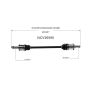GSP NCV36590 03-08 Honda Element CV Axle Assembly  - Rear Left