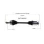 GSP NCV36592 07-08 Honda Fit CV Axle Assembly  - Front Right