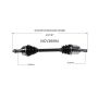 GSP NCV36594 06-08 Honda Fit CV Axle Assembly  - Front Left