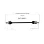 GSP NCV36601 10-14 Honda Insight CV Axle Assembly  - Front Right