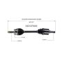 GSP NCV37000 07-09 Hyundai Santa Fe (3.3) CV Axle Assembly  - Front Left