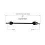 GSP NCV37007 92-93 Hyundai Sonata (2.0) CV Axle Assembly  - Front Left