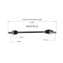 GSP NCV37012 Hyundai (Sedan - 1.8) CV Axle Assembly  - Front Right