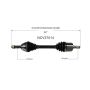 GSP NCV37014 Hyundai, Mitsubishi CV Axle Assembly  - Front Right