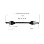 GSP NCV37018 10-12 Hyundai Genesis Coupe CV Axle Assembly  - Rear Left
