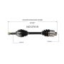GSP NCV37019 Hyundai, Mitsubishi CV Axle Assembly  - Front Left