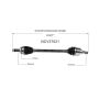 GSP NCV37021 10-12 Hyundai Genesis Coupe CV Axle Assembly  - Rear Right