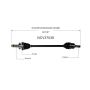 GSP NCV37038 Hyundai, Kia CV Axle Assembly  - Rear