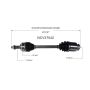 GSP NCV37042 Hyundai, Kia (1.6) CV Axle Assembly  - Front Right