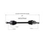 GSP NCV37044 12-17 Hyundai Veloster CV Axle Assembly  - Front Left